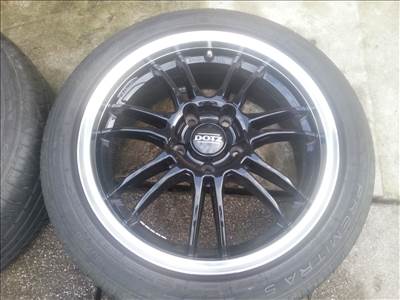 17" 5x114,3 Dotz újszerű alufelni, rajta 205/50ZR17 Maxxis nyári gumi 