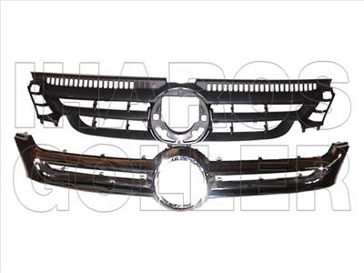 VW Golf V Plus 2005-2009  - Hűtődíszrács 2 db-os külső alapozott, belső fekete