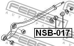 FEBEST NSB-017 - Lengőkar szilent NISSAN