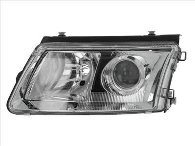 Volkswagen Passat B5 1996.10.01-2000.10.31 utángyártott új bal első fényszóró D2S/H7 Xenon (motor nélk.) DEPO 3b0941017h