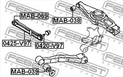 FEBEST 0425-V97 - Lengőkar MITSUBISHI