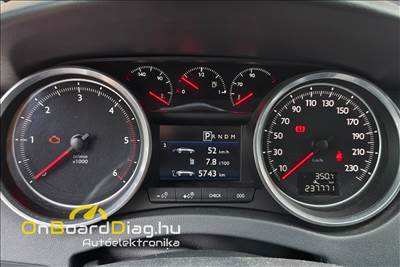 Peugeot 508 MK1 2010-2018 kilóméter óra javítás.