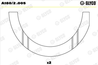 GLYCO A180/2 .005 - Távtartó lemez, főtengely ANADOL CATERHAM FORD FORD ASIA / OZEANIA FORD AUSTRALI