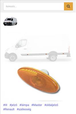 Renault Master szélesség jelzö lámpa  261b05577r