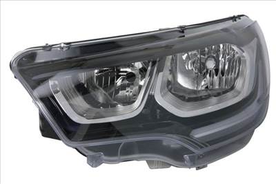 Citroen C4 II 2015.01.01-2018.05.31 utángyártott új bal első fényszóró 2H7/LED fekete h. (motorral) DEPO 9808623880