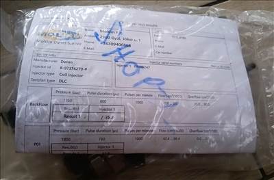 Opel Astra H, Astra J, Zafira B 1.7 CDTI (Z17DTR, A17DTR) bevizsgált porlasztó (270) jegyzőkönyvvel 897376270