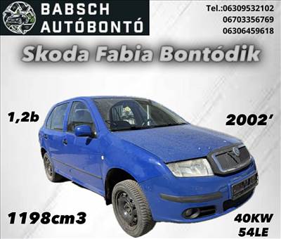 Skoda Fabia 26.117 bontott alkatrészei