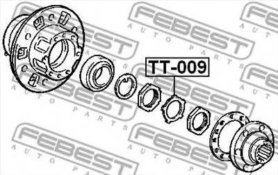 FEBEST TT-009 - Kerékagy javítókészlet LEXUS TOYOTA TOYOTA (FAW)