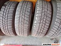  5x100 lyukosztású 14" használt lemezfelni, rajta 185/60 használt Barum téli gumi gumi 