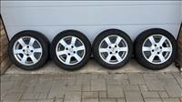  4x108 lyukosztású 14" használt CMS alufelni, rajta 185/60 használt Hankook nyári gumi gumi 
