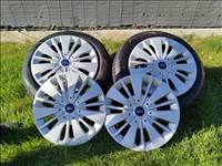 Ford 16" újszerű (gyári felni) lemezfelni, rajta 205/55 használt Goodyear négyévszakos gumi + TPMS