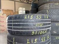 215/55 r17 Bridgestone 2021 nyárigumi 4db eladó 215/55r17 garnitúra