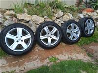  4x108 lyukosztású 16" használt felni, rajta 205/55 használt gumi 