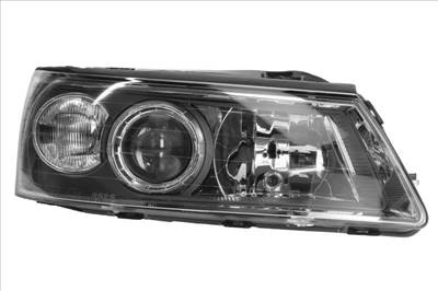 Hyundai Sonata 2005.02.01-2007.01.31 utángyártott új jobb első fényszóró H7/H1 CSAK park.senz.  (motoros) DEPO 921023k020