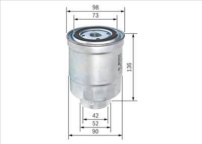 Üzemanyagszűrő BOSCH 0 986 450 508 for SUZUKI, MITSUBISHI, DAIHATSU, ISUZU, …