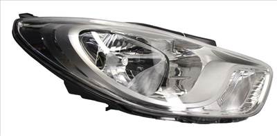 Hyundai I 10 2010.11.01-2013.10.31 utángyártott új jobb első fényszóró H4, króm h. (motorral) DEPO 921200x120