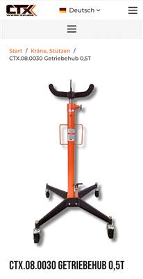 Hidraulikus sebességváltó emelő lábpedálos 1000-1900mm 500kg 