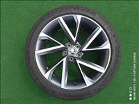 5x112 20" Skoda alufelni, rajta 235/45 újszerű Continental nyári gumi 