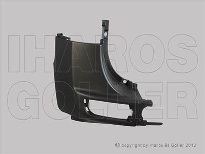 VW Crafter 2006-2016 - Hátsó lökhárító sarok bal, ködlámpa lyukkal
