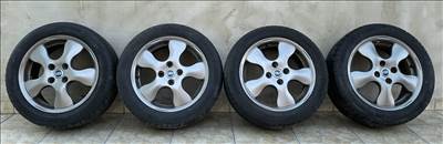  4x100 lyukosztású 15" újszerű (gyári felni) alufelni, rajta 185/55 újszerű Dunlop nyári gumi gumi 
