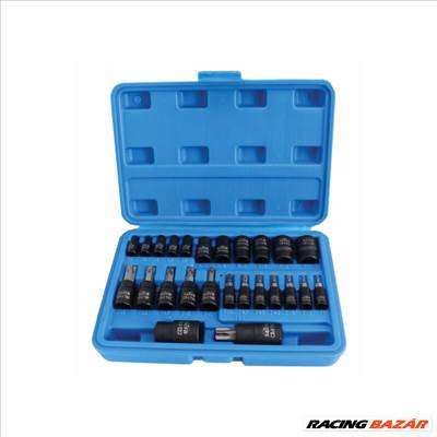 Torx bit dugókulcs és E-torx dugókulcs készlet 25 részes
