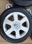  5x112 lyukosztású 16" újszerű Gyári alufelni, rajta 205/55 újszerű Hankook nyári gumi gumi 
