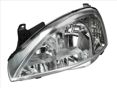 Opel Corsa C 2002.09.01-2004.08.31 utángyártott új bal első fényszóró 2H7 (motoros) VALEO tip. DEPO 1216142