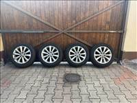  5x112 lyukosztású 16" (gyári felni) alufelni, rajta 215/55 használt Hankook téli gumi gumi 