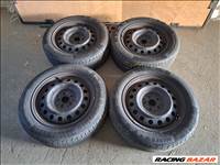 4db 5x100 16" TOYOTA  gyári Acélfelni Lemezfelni Continental Nyári gumival Eladó!!! 6,5Jx16 H2 ET45