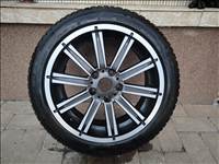  5x114.3 lyukosztású 17" használt PLW alufelni, rajta 215/45 kopott Michelin négyévszakos gumi gumi 
