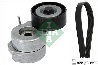 INA 529 0455 10 - hosszbordás szíj készlet OPEL VAUXHALL