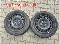  5x112 16" lemezfelni pár 205/55 Hankook téli gumikkal (29268)