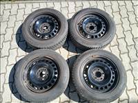  16" használt lemezfelni, rajta 205/55 használt Barum téli gumi gumi 