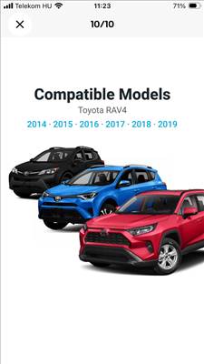 Toyota RAV4 (XA40) Front kamera+ kábelköteg 