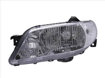 Mazda 323 2001.02.01-2003.12.31 utángyártott új bal első fényszóró H4 króm házas (motoros) DEPO bl4d510l0d