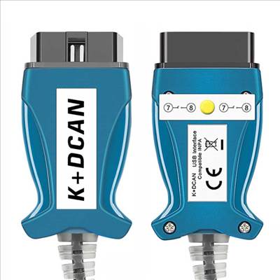BMW K+DCAN diagnosztikai kábel INPA kompatibilitással – USB OBD2 interfész