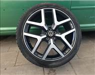  18" gyári VAG csoportos 5x100 alufelni szett nyári sport gumikkal VW Seat Skoda Audi