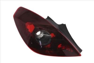 Opel Corsa D 2006.09.01-2011.02.28 utángyártott új bal hátsó lámpa, 3 ajtós füst DEPO 1420448