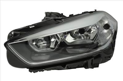 BMW 1 F40 2019- utángyártott új bal első fényszóró 2H7+LED (motorral) DEPO 63117214913