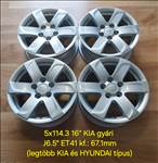  5x114.3 16" KIA/HYUNDAI gyári alufelni garnitúra