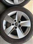  5x112 lyukosztású 16" használt (gyári felni) alufelni, rajta 205/55 használt Goodyear nyári gumi 