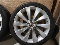  5x112 lyukosztású 18" újszerű (gyári felni) alufelni, rajta 235/40 újszerű Barum nyári gumi gumi 