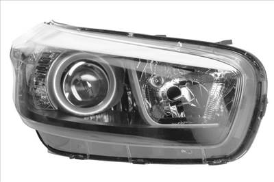 Kia Ceed 2012.04.01-2018.06.30 utángyártott új jobb első fényszóró 3H7 fekete házas (motorral) DEPO 92102a2441