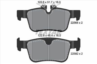 Fékbetét készlet TEXTAR 2256801 for VOLVO