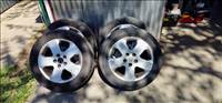  5x110 lyukosztású 16" használt alufelni, rajta 205/55 használt Kumho nyári gumi gumi 