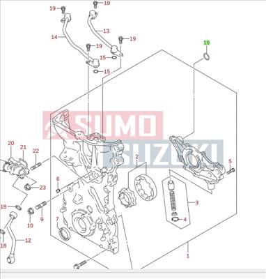 Suzuki O gyűrő az olajpumpában 