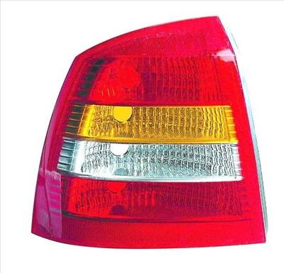 Opel Astra G 1997.09.01-2003.08.31 utángyártott új bal hátsó lámpa üres, sárga (3/5 ajtós) DEPO 1420424