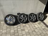  4x100 15"Toyota yaris(gyári felni) alufelni, 165/60 használt Continental nyári gumi 