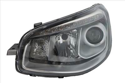 Kia Soul 2013.07.01-2019.03.31 utángyártott új bal első fényszóró H7/LED+PY21W króm h. (motoros) DEPO 92101b2040