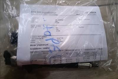 Opel Astra J 1.7 CDTI (A17DTE, A17DTS) bevizsgált porlasztó (55567729) mérési jegyzőkönyvvel